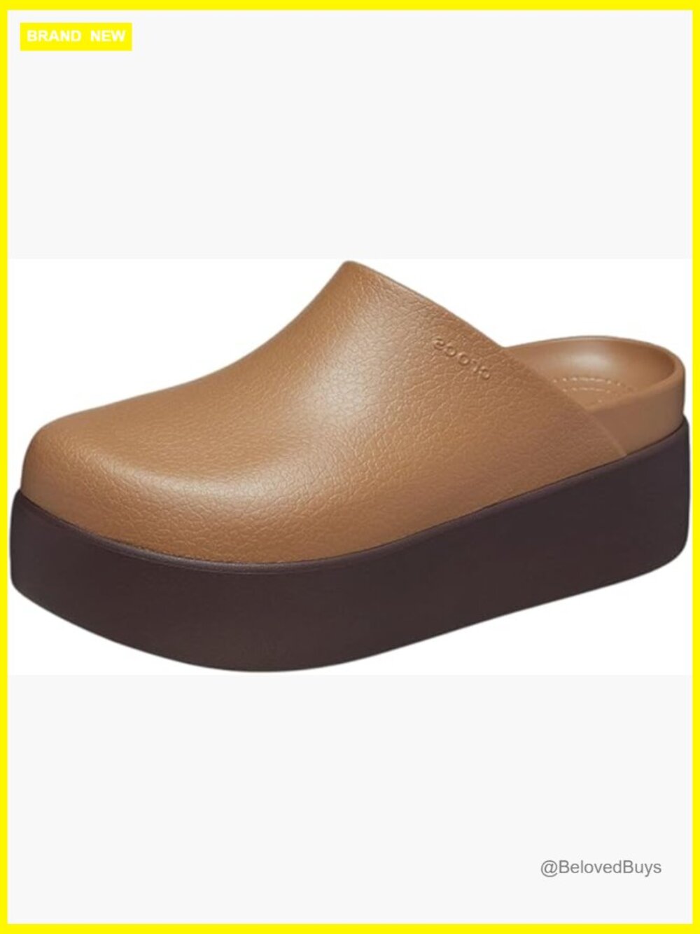 Women's Platform Clogs Lightweight Waterproof Mules With Croslite Cushioning